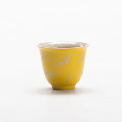 Lemon yellow | Gilded crane | Gentleman-like tea cup