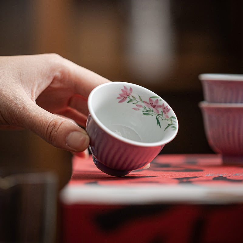 Rose of Sharon purple | Magnolia fragrance | Evening dawn tea cup