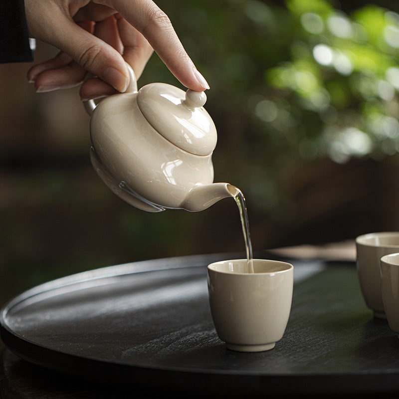 Natural clay color | Hand-held teapot | Qie Xing Teapot