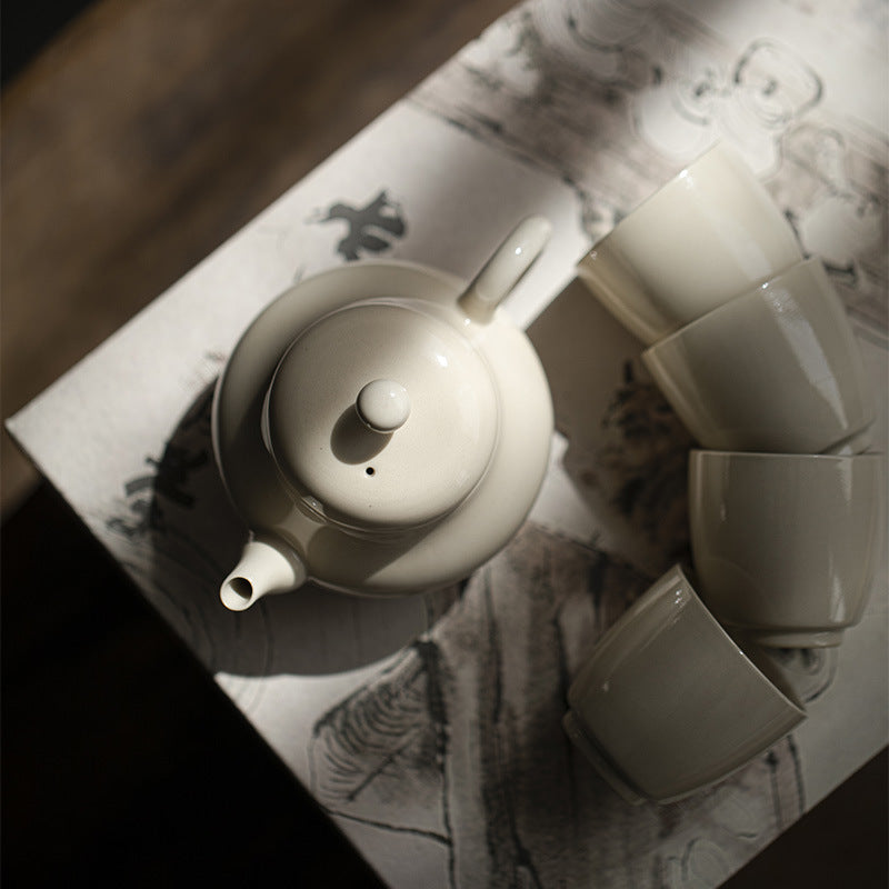 Natural clay color | Hand-held teapot | Qie Xing Teapot