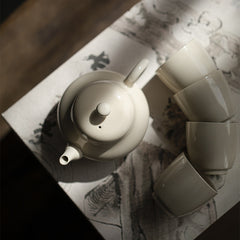 Natural clay color | Hand-held teapot | Qie Xing Teapot