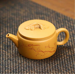 Large Yixing teapot | Golden Duan clay | Handmade