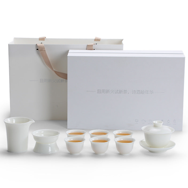 White porcelain tea set | Gongfu tea set