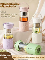 Portable Magnetic Tea-Water Separation Brewing Cup