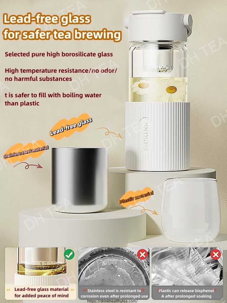 Portable Magnetic Tea-Water Separation Brewing Cup