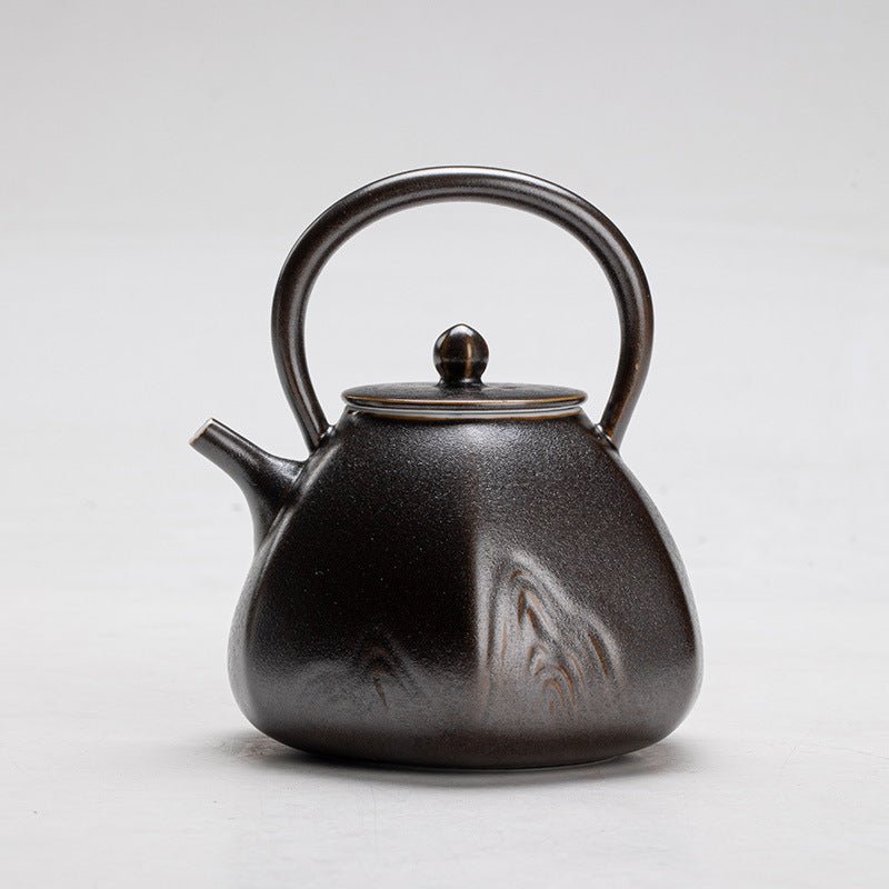 Hand-painted sand-gold glaze | Near Mountain Ti Liang Teapot - DH TEA