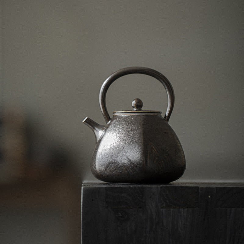 Hand-painted sand-gold glaze | Near Mountain Ti Liang Teapot - DH TEA