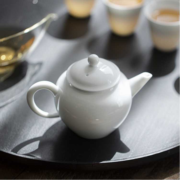 Jade Porcelain | Small Round Teapot - DH TEA